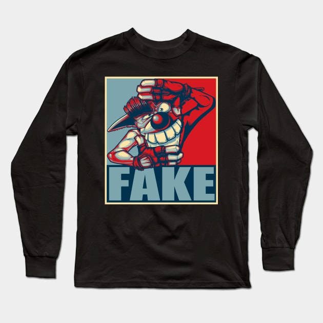 Fake Crash Campaign 2020 Long Sleeve T-Shirt by indiespiv